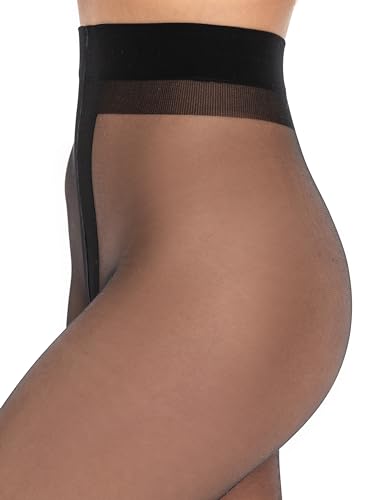 Veluk Ultra Sheer Pantyhose for Women 8 or 15 Denier, Without Shorts, Matte Surface, Flat Seams, Invisible Toe3