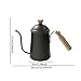 IEUDNS Long Spout Coffee Kettle Stainless Steel Pour Over Drip Pot Lightweight Practical Tea Pot Gooseneck for Camping Kitchen Cafe, Black