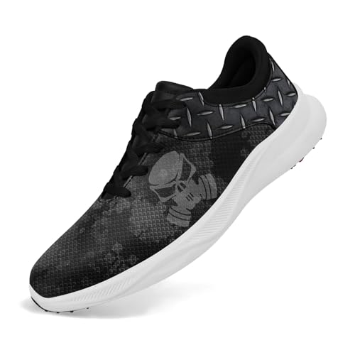 Golf Shoes for Men, Lightweight Camo Design Non-Slip Walking Shoes Breathable Air-Outer Sports Footwear Sneakers - Main Image