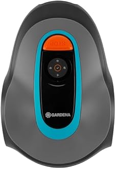 GARDENA 15202-20 SILENO Minimo - Automatic Robotic Lawn Mower, with Bluetooth app and Boundary Wire, one of The quietest in its Class, for lawns up to 5400 Sq Ft, Made in Europe, Grey