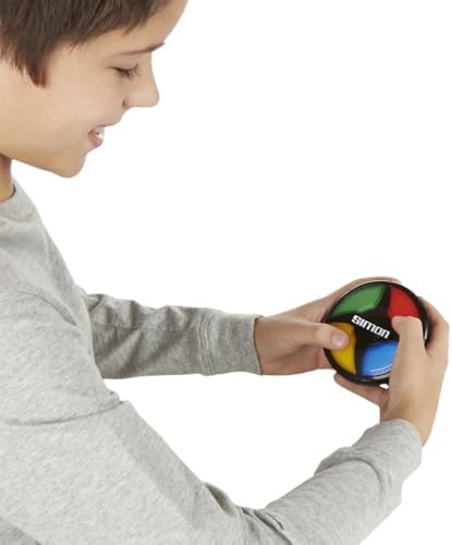 Hasbro Gaming Simon Micro Series Electronic Game for 1 or More Players, Classic Gameplay in a Compact Size, Fun Party Game for Kids Ages 8+, Multi-Color - 4