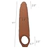 2024 Large 11inch New Soft Realistic Sleeve Extender Sheath for Men Male Enhancement Extension Sleeve HZ-Brown-11 Inch #1