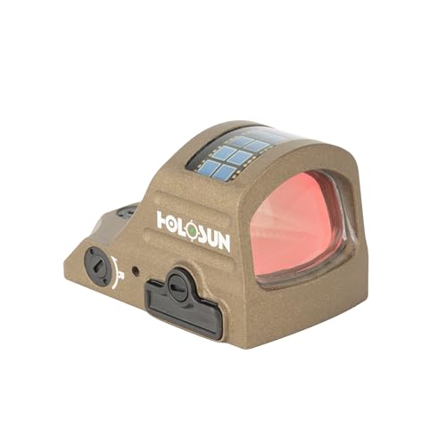 Image of HOLOSUN 407C /507C-X2 Series, 2 MOA Dot, 32 MOA Circle Dot Options, 7075 Aluminum, Open, Solar, Shake Awake, RMR Footprint (Red, Green Reticle) (Black, Burnt Bronze)
