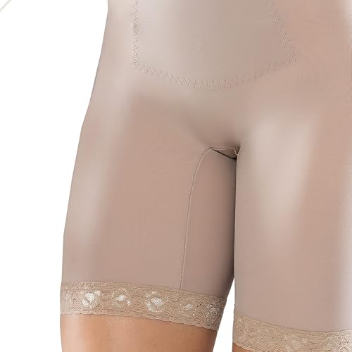 Body Macaquinho Modelador Feminino Pós Cirurgia Redutor de Medidas (M, BEGE)