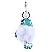 Hippocampe en peluche porte-clés femmes mignonnes sac de voiture pendentif accessoiresWhite écologique et Créatif durable