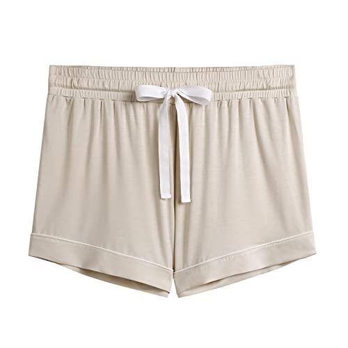 Image of Cherrydew Women Bamboo Viscose Super Soft Comfy Summer Cooling Short Sleeve Button Down Pajama Shorts Set S-XXL