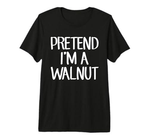 Pretend I'm A Walnut Costume Family Lazy Easy Halloween Premium Tri-blend T-Shirt