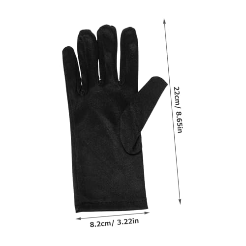 FRCOLOR 1Pair Elegant Satin Evening Gloves for Women Short Prom Wedding Accessories for Dance Performances and Parties Soft Comfortable Fashionable Design2