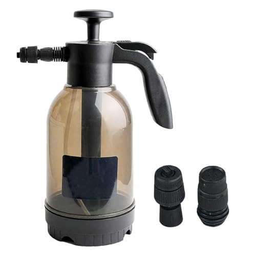 Bibykivn 2L Pulvérisateur à Pression Résistant aux Acides - Large Ouverture de Remplissage - Réservoir Translucide avec Indicateur de Niveau - Produits de Nettoyage (Bouilloire à Bulles)