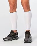 2XU Compression Calf Guards, White/White, Medium