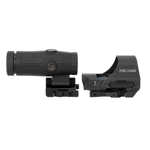Image of HOLOSUN 510C & HM3X Combo RED /Green Multi-Reticle Circle Dot Open Reflex Sight w /3x Flip-to-Side Magnifier 510C-HM3X
