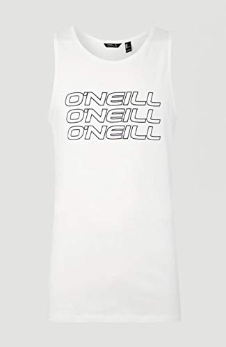 O'NEILL LM 3ple Tanktop Camiseta Sin Mangas Tanktop para Hombre, Hombre, Powder White, XXL