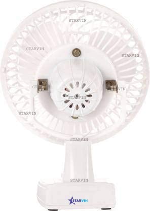 Image of STARVIN High-Performance Desk Fan | Portable 9 Inch Table Fan with Quiet Motor & Adjustable Airflow | Personal Cooling Fan for Home & Office (White)