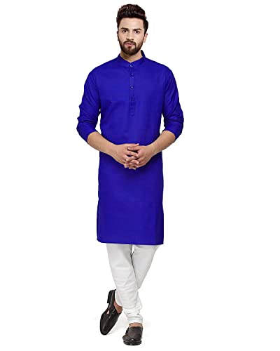 Image of Gauri Laxmi Enterprise Men's Cotton Kurta Pyjama Set