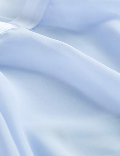 Daydance Light Blue Women's Dance Skirts Long Sheer Flowy Wrap Ballet Skirts For Leotards #TOP4