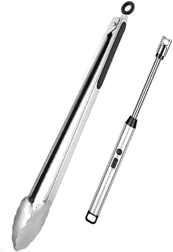 Ember Lighter & Tongs Combo (Silver)