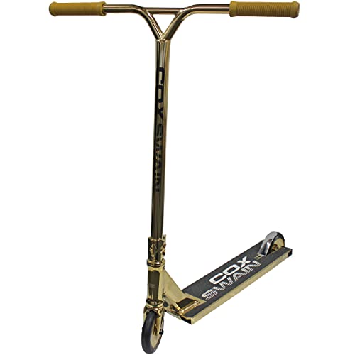 Cox Swain Stunt Scooter THE 88 Wide Deck 110mm Rollen - ABEC9 Lager- ALU Kern Rollen Super Quality! - Gold/Gold