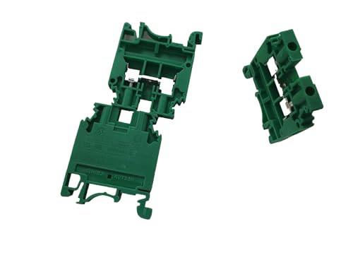 Borniers de rail DIN Elmex KUT2.5N vert 35mm bloc jonction à visser KUT2.5N-GN