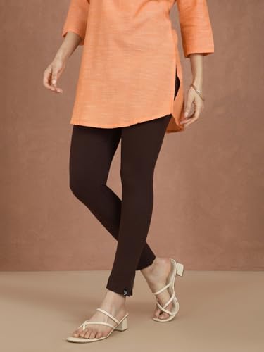 Image of TWIN BIRDS Women Cotton Blend Kurti Pants | Sleek Ethnic Daily Trousers