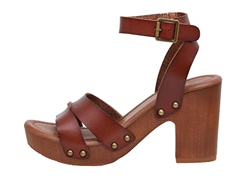 CUSHIONAIRE Women's Sandra Faux Wood Sandal +LiteSole Technology, Wide Widths Available4