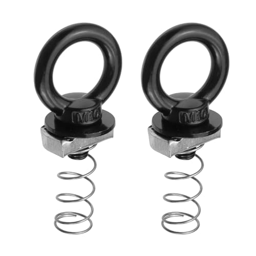 Antrader HJL20240489 M10 T Track Bolts,2 Sets 304 Stainless Steel Roof Rack T Bolts Nuts And Lifting Eye Bolts T Slot Bolts Anchoring Kit,Eye Bolts cover