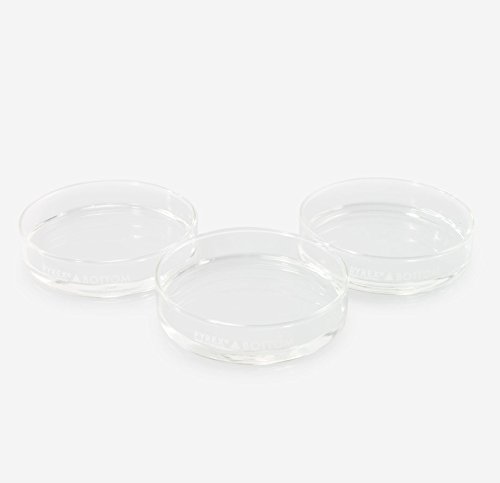 DD-90-S-3PK Large Dissection Petri Dish Pack of 3 Dishes, Clear, 93 mm Dia x 22 mm H