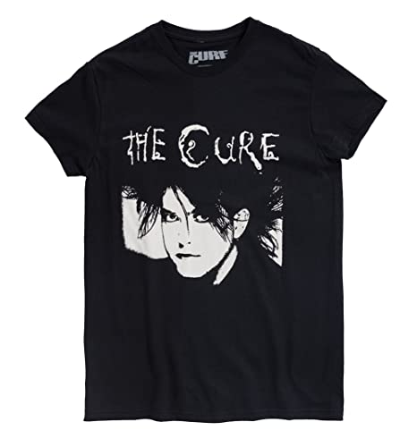 The Cure Illustration Black T Shirt TruffleShuffle top rock vintage en coton noir