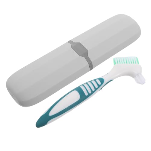 Ipetboom Pulizia degli Apparecchi Dentari Spazzolino per Protesi Dentarie Mobili Contenitore per Apparecchi Ortodontici per Immersione Ortodontica Verde