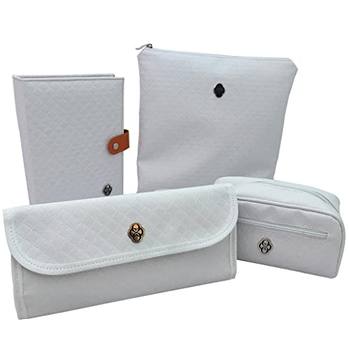 Kit Masculino em Vinil Matelassê Branco