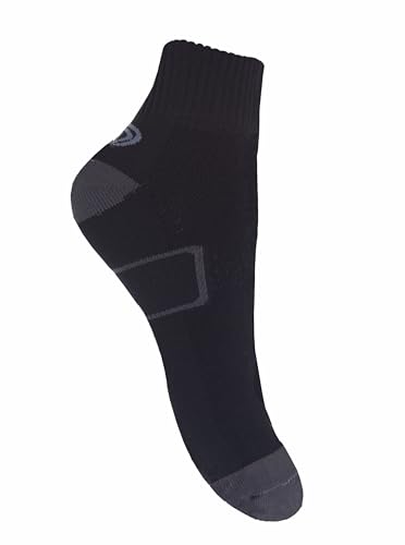 Meia de Compressão Esportiva com Ventilação Treino CrossFit Bike Pés Secos e Sem Odor Anti Bolha Conforto e Performance Masculina Tam 39 a 43 (BR, Numérico, 39, 43, Regular, Regular, 1, Preta)