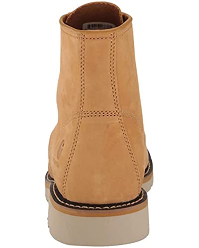 Image of Carhartt 6 inch Moc Toe Work Boots for Men - Soft Toe, Slip Resistant Wedge Outsole, Steel Shank, EVA Cushion Insole