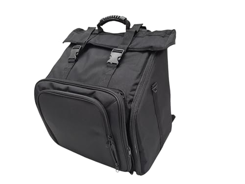 Steirische Harmonika Tasche Rucksack DELUXE-PRO für 4-reihige Harmonikas – robuster Schutz, gepolstert, ergonomisch, wasserabweisend, Tragerucksack für Profi Musikanten und Volksmusik