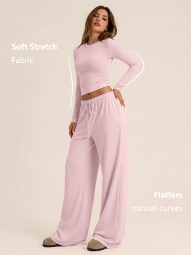 Image of Trendy Queen Women's 2 Piece 2026 Fall Fashion Lounge Set with Pockets