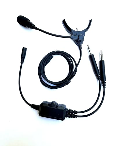 Crystal Mic Pro V (Viper) with M7A2 Microphone. Compatible with Sony WH-1000XM4 Noise Cancelling Headphones. Transforms Your Headphone into ANR Aviation Headset.