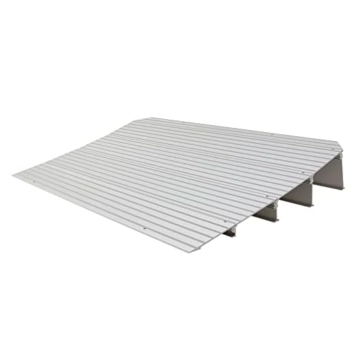 Silver Spring THR4 4.25" H Aluminum Mobility Threshold Ramp for Wheelchairs, Scooters, and Power Chairs