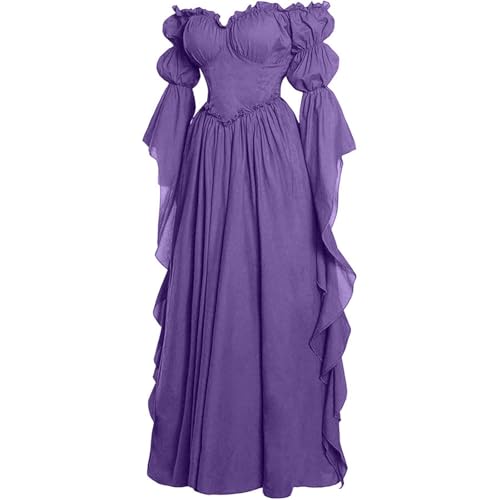 Robe de mariage médiévale et costume de fermière Renaissance pour femme - 3