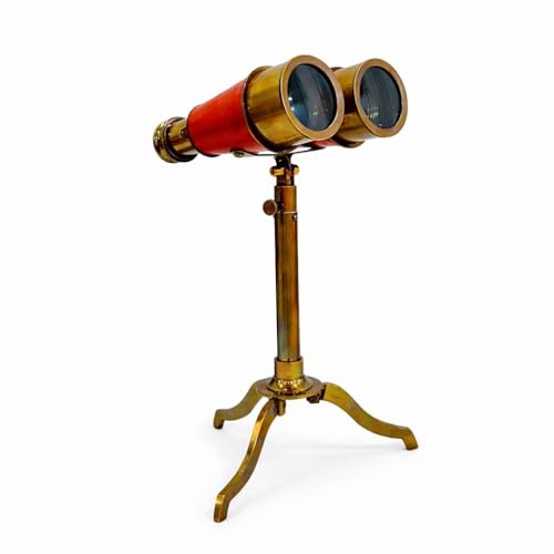 Cadeau d'observatoire unique : jumelles en laiton 28 cm et support métal