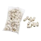 Fiocias 70 Stück Piano Stimmwirbel Holz Dämpferkopf Schrauben Zubehör Reparaturteile Aus Widerstandsfähigem Holz für Klavierwartung Ersatzteilbedarf, 10x15mm