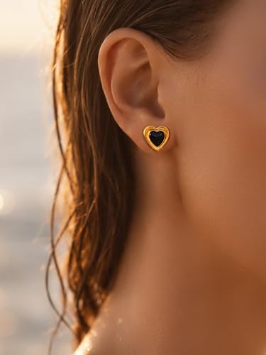 Image of Rubans Demi Fine Stainless Steel Stud Earrings Daily Gift for Women & Girls