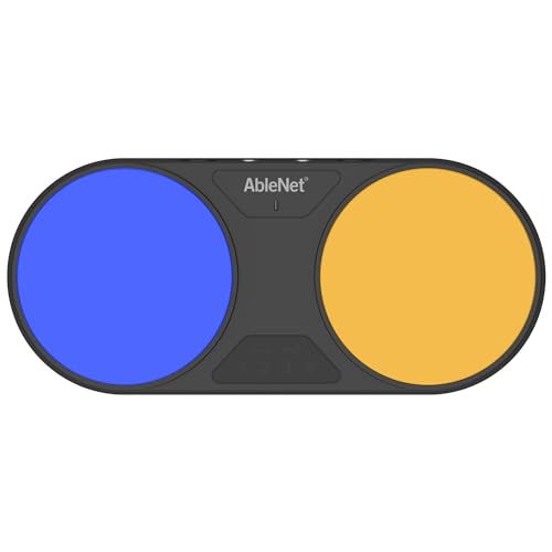 AbleNet Blue2 FT - FeatherTouch Activation: Wireless Switch Access for iPad, Computer, and Mobile Devices - Compatible with AbleNet Accessibility Switches - Product Number: 10000053