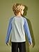 Boys Athletic Long Sleeve Raglan T-Shirts Kids Quick Dry Colorblock Tops with Thumb Holes Blue