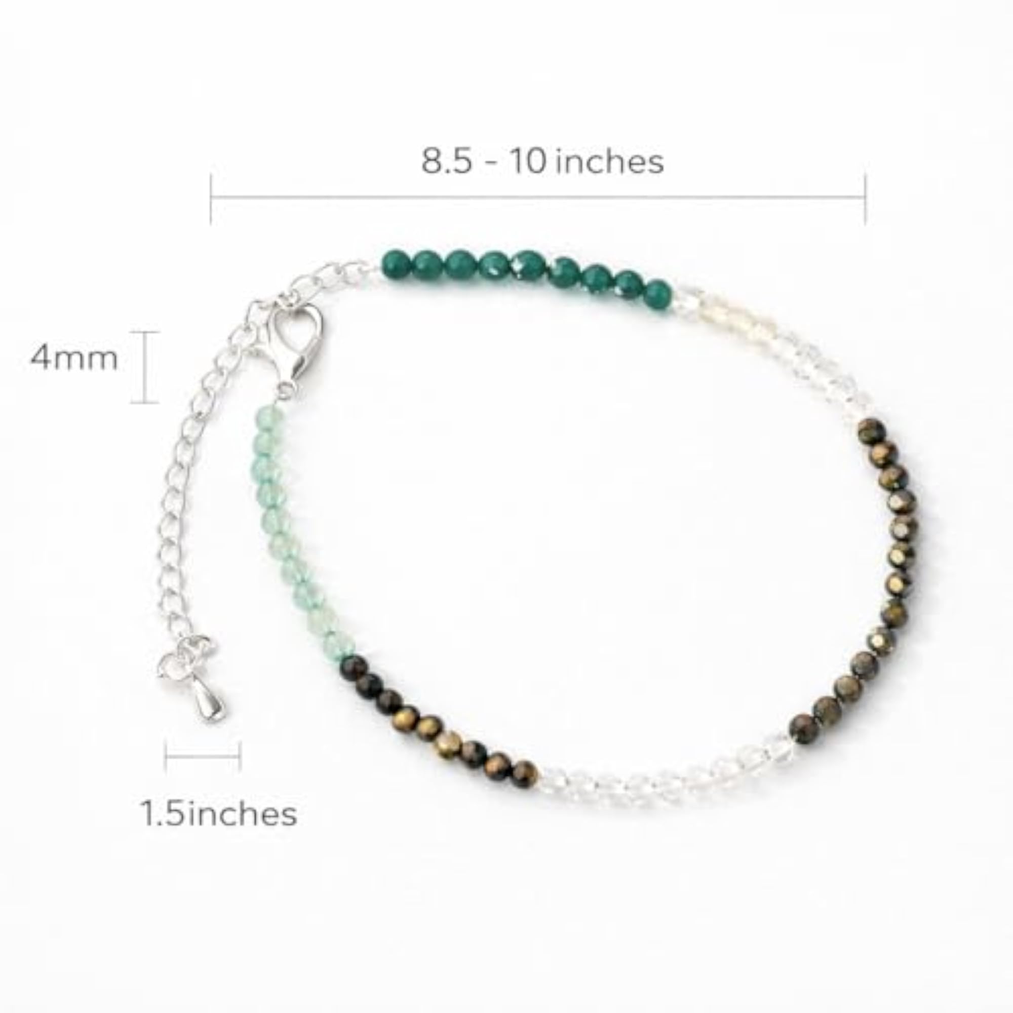 Women's Dhan Yog Pyrite Anklet for Wealth & Protection