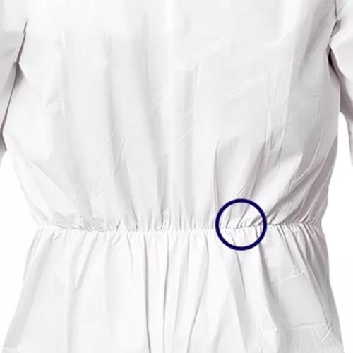 Macacão de Proteção para Pintura Químico Impermeável com Capuz Imbat (Branco, XG)