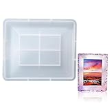NUOBESTY Silikonformen für Bilderrahmenherstellung DIY-gießformen aus Silikon Epoxidformen für Bastelprojekte Kreative Kunstharzformen zum Selbermachen