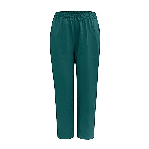 Memmyly - Pantalones anchos para mujer, verano, holgados, casuales, de verano, de paracaídas ranurados, pantalones de harén de fitness, elegantes y elegantes, pantalones transpirables con bolsillo,