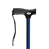 Carex Soft Grip Walking Cane - Height Adjustable Cane With Wrist Strap - Latex Free Soft Cushion...