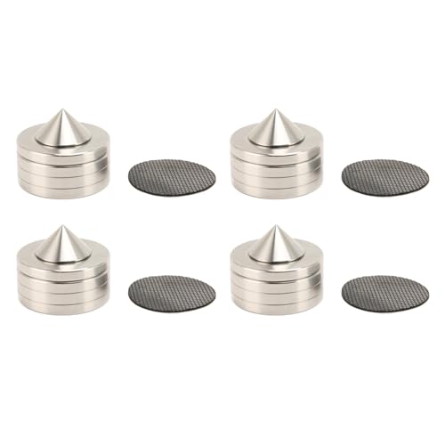 Vikye Height Adjustable Speaker with CD Isolation Spike, Less Noise, Compatible with Hi-Fi Speakers, Predecoders, Amplifiers, CD Players, DAC,