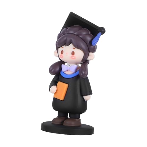 Uonlytech Figura de Pastel Graduación Doctor de Suave Decoración Resistente para Fiesta de Graduación Recuerdo Duradero para Temporada de Exámenes y Celebraciones