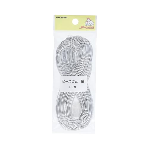 サンコッコー ビーズゴム細 SUN40-70 10m巻 シルバーの商品画像（Amazon）