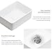 16x12 Inch White Ceramic Rectangular Vessel Sink Topmount Bathroom Sink for Vanity Counter Easy to Clean and Simple Installation Modern Sleek Design Ideal for Home Use